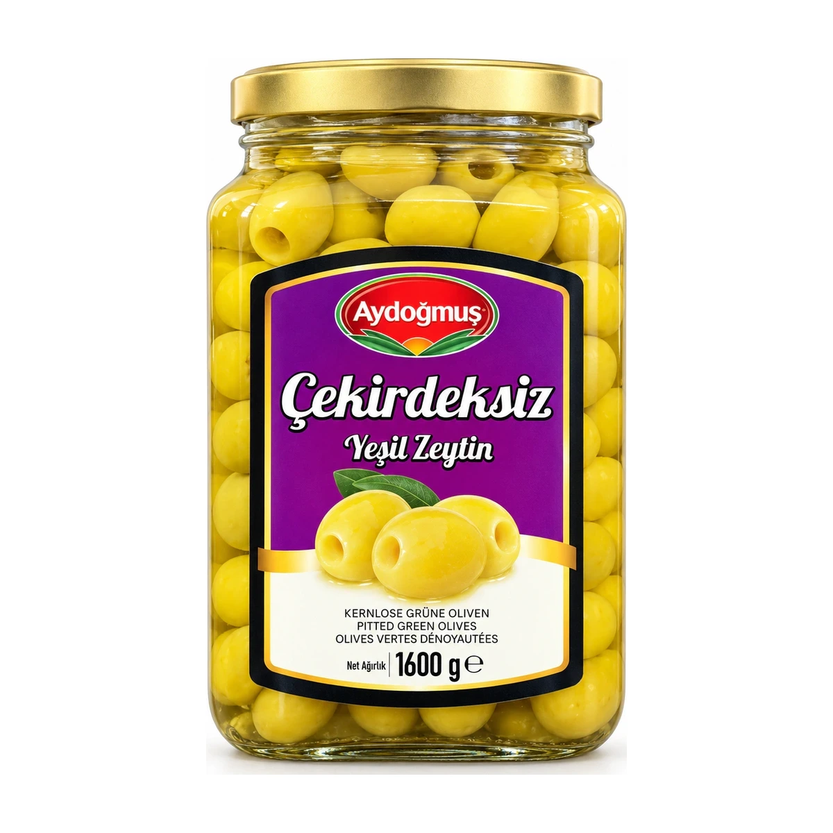 Yeşil Zeytin Çekirdeksiz 1600 cc 181-230 2XL-XL