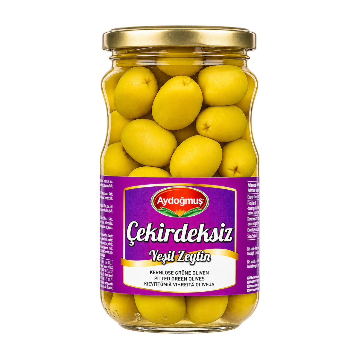 Yeşil Zeytin Çekirdeksiz Cam 300GR 231-260 L