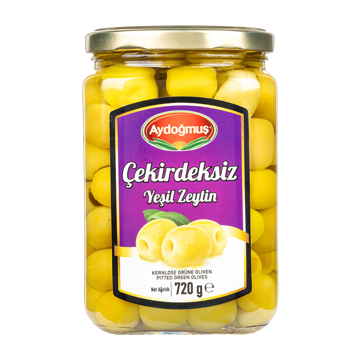 Yeşil Zeytin Çekirdeksiz Cam 720 cc 231-260 L