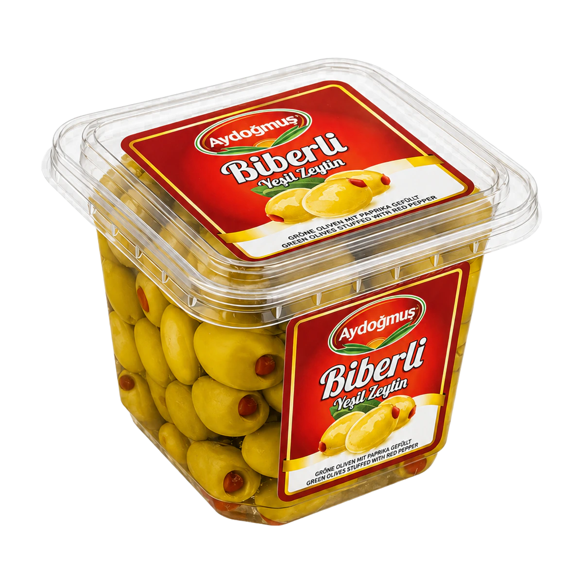 Yeşil Zeytin Biberli 350GR 231-260 L