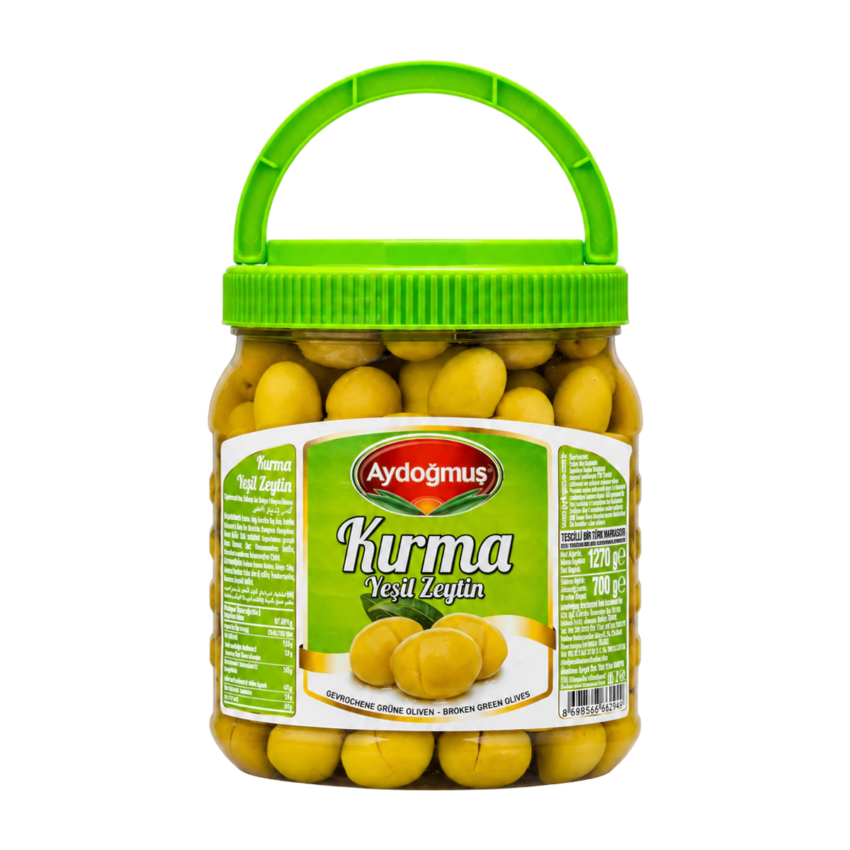 Yeşil Zeytin Kırma 700GR 201-230 XL