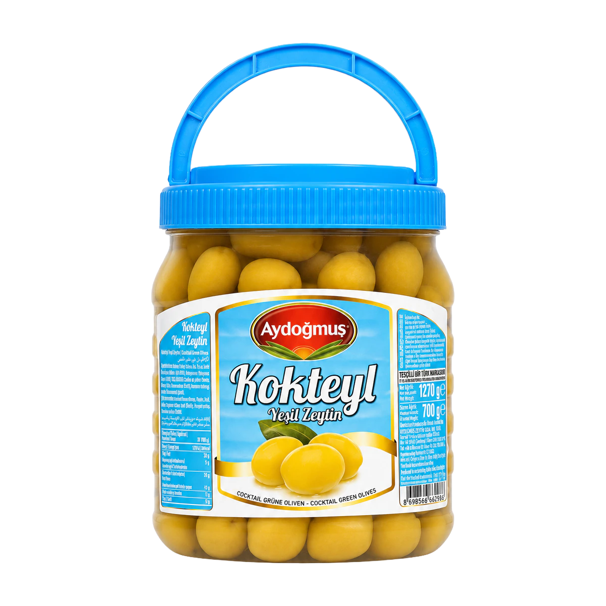 Yeşil Zeytin Kokteyl 700GR 201-230 XL