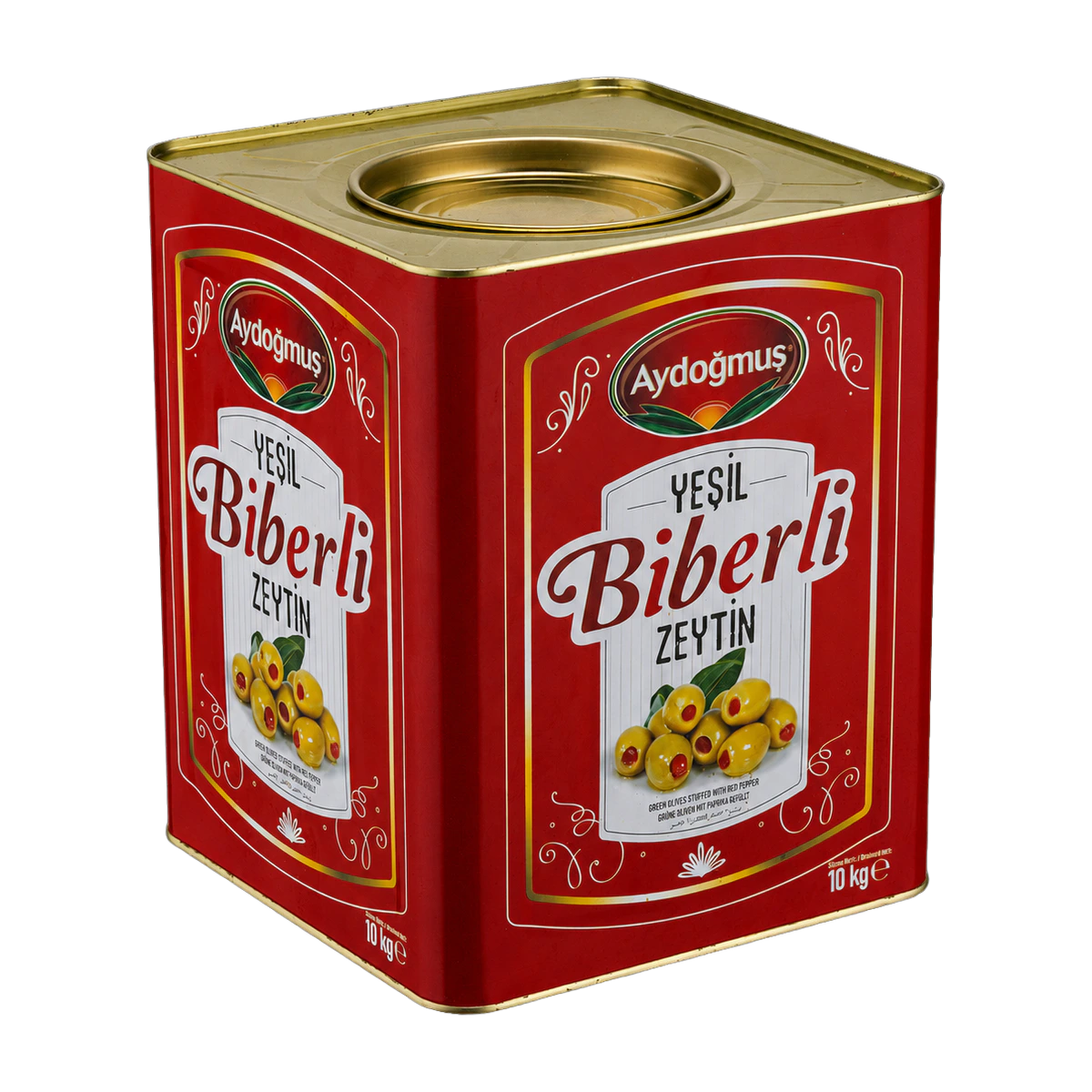 Yeşil Zeytin Biberli 10KG
