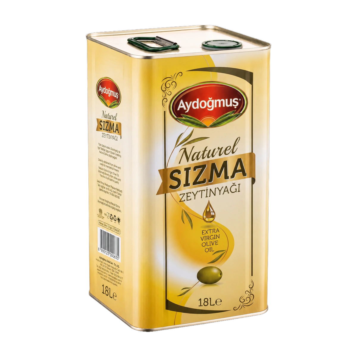 Gemlik Zeytinyağı Natürel Sızma Soğuk Sıkım 18LT