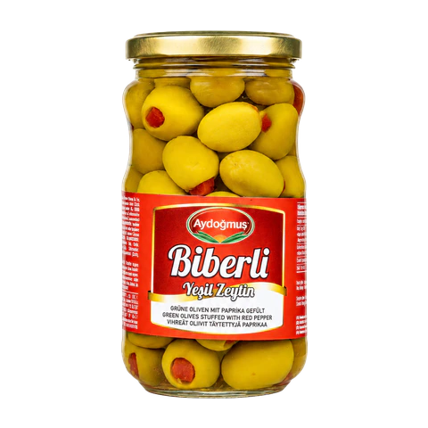 Yeşil Zeytin Biberli 200GR 231-260 L