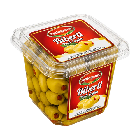 Yeşil Zeytin Biberli 350GR 231-260 L