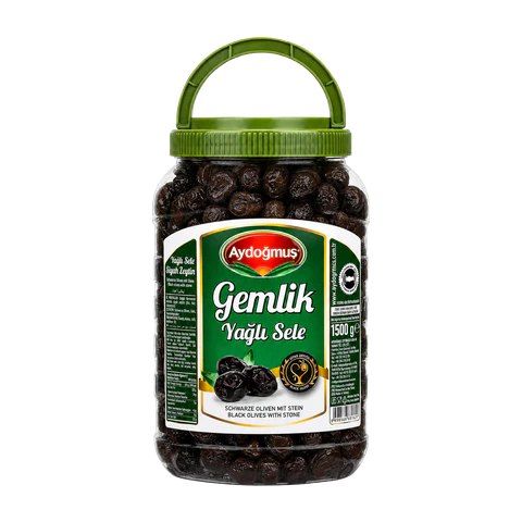 Gemlik Siyah Zeytin Yeşil Kapak 1500GR 201-260 XL-L
