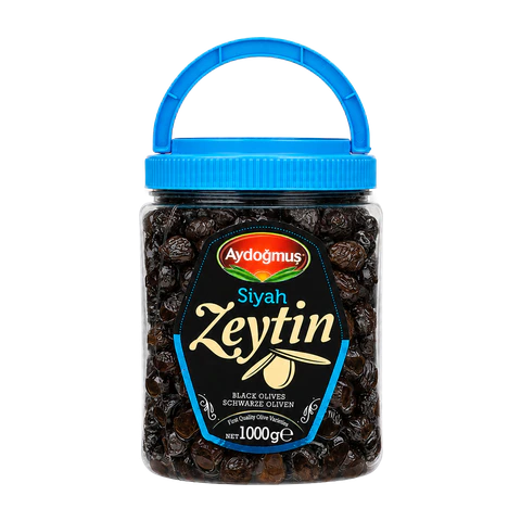 Gemlik Siyah Zeytin Mavi Kapak 1000GR 231-290 L-M
