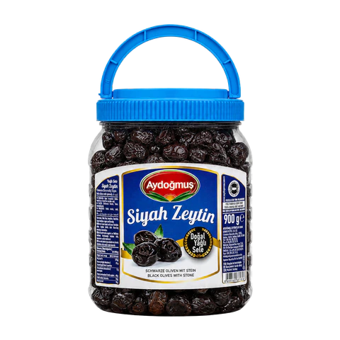 Gemlik Siyah Zeytin Mavi Kapak 900GR 261-320 M-S