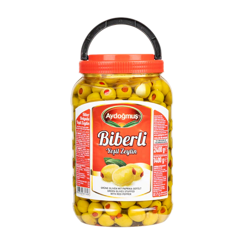 Yeşil Zeytin Biberli 1400GR 201-230 XL